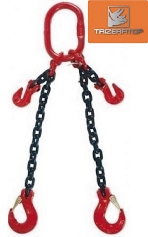 TRIZERATOP Anschlagkette Anschlagkette 2-Str. 8mm WLL 2,8t 1m + KK TRIZERATOP Anschlagkette Anschlagkette 2-Str. 8mm WLL 2,8t 1m + KK von TRIZERATOP