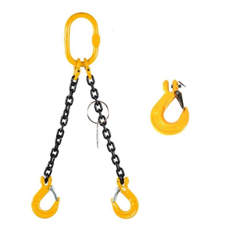 TRIZERATOP Anschlagkette Anschlagkette 2-Str. 8mm WLL 2,8t 2m von TRIZERATOP