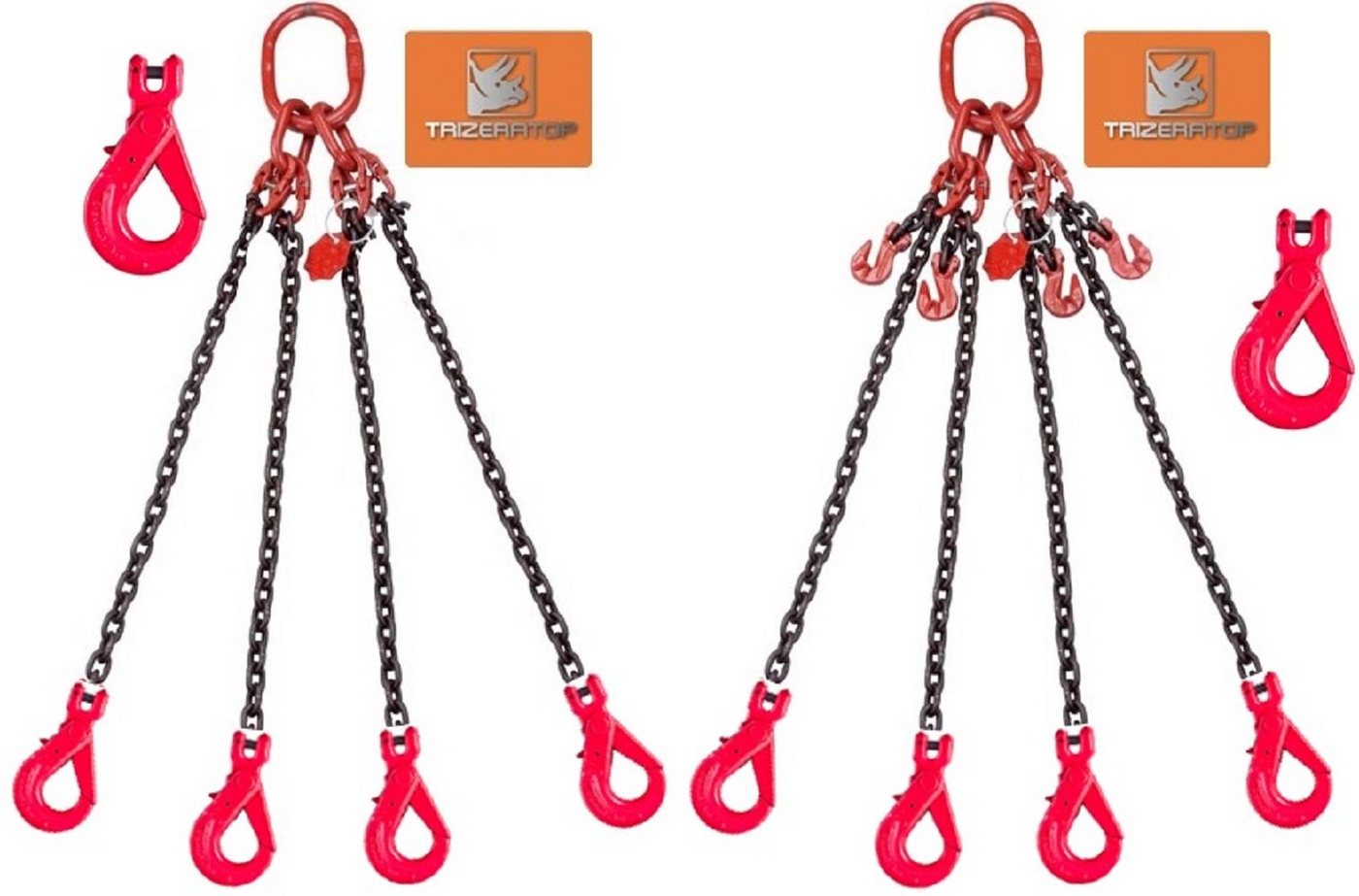 TRIZERATOP Anschlagkette Anschlagkette 4-Str., 13mm WLL 11,2t + S-Haken 1m TRIZERATOP Anschlagkette Anschlagkette 4-Str., 13mm WLL 11,2t + S-Haken 1m von TRIZERATOP