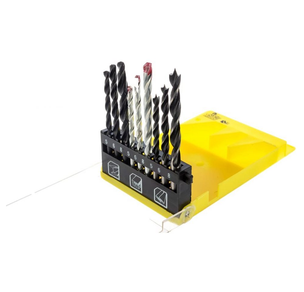 TRIZERATOP Bohrersatz Bohrer-Set 9-tlg.Stahl, Beton, Holz / 5, 6, 8 mm, (Bohrer-Set 9-tlg.Stahl, Beton, Holz / 5, 6, 8 mm) von TRIZERATOP