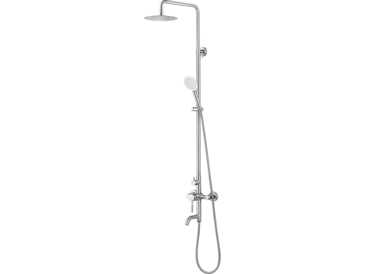 TRIZERATOP Duschsäule Duschsäule aus Edelstahl mit Dusch-Set STEELY 2, Retro, Retro TRIZERATOP Duschsäule Duschsäule aus Edelstahl mit Dusch-Set STEELY 2, Retro, Retro von TRIZERATOP