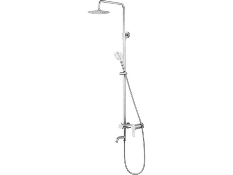 TRIZERATOP Duschsäule Duschsäule aus Edelstahl mit Dusch-Set STEELY 3, Retro, Retro von TRIZERATOP