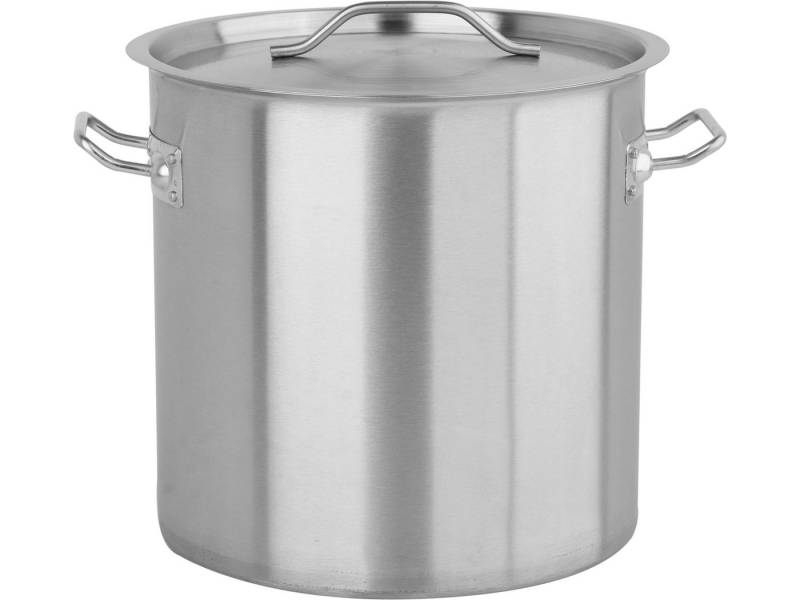 TRIZERATOP Kochtopf Profi Kochtopf GROß 30x30cm 21 Liter mit Deckel, (Profi Kochtopf GROß 30x30cm 21 Liter mit Deckel, Profi Kochtopf GROß 30x30cm 21 Liter mit Deckel), satiniert von TRIZERATOP