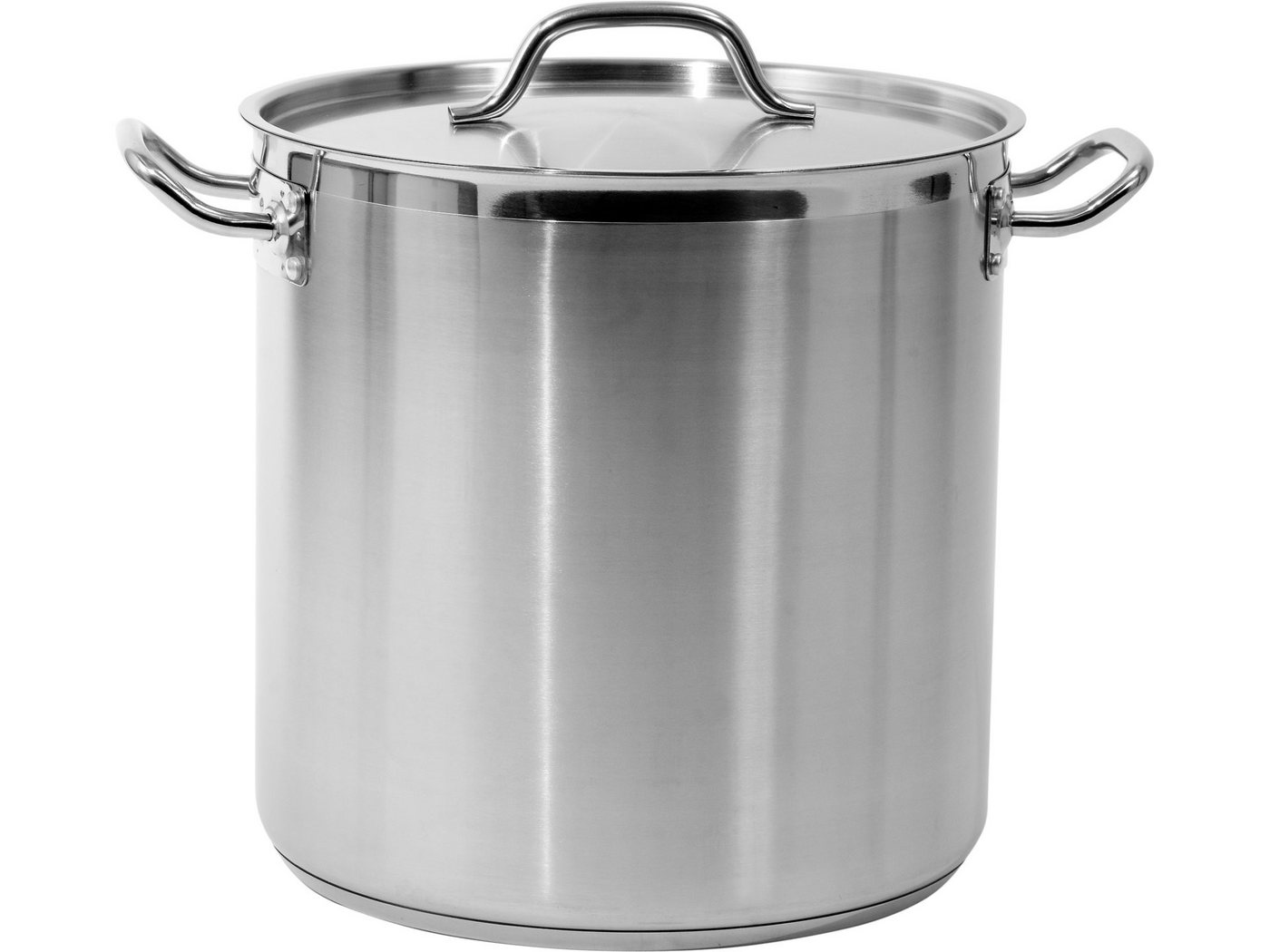 TRIZERATOP Kochtopf Profi Kochtopf GROß 32x32cm 25,7 Liter mit Deckel, (Profi Kochtopf GROß 32x32cm 25,7 Liter mit Deckel, Profi Kochtopf GROß 32x32cm 25,7 Liter mit Deckel), satiniert von TRIZERATOP