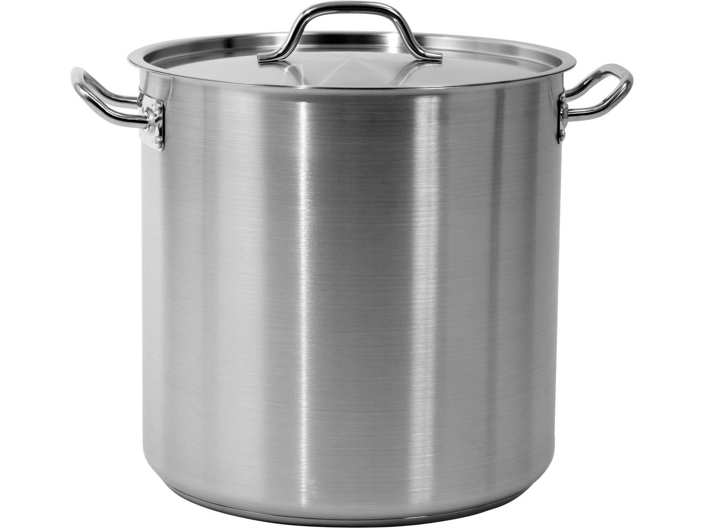 TRIZERATOP Kochtopf Profi Kochtopf GROß 36x36cm 36,6 Liter mit Deckel, (Profi Kochtopf GROß 36x36cm 36,6 Liter mit Deckel, Profi Kochtopf GROß 36x36cm 36,6 Liter mit Deckel), satiniert von TRIZERATOP