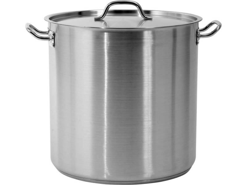 TRIZERATOP Kochtopf Profi Kochtopf GROß 40x40cm 50,3 Liter mit Deckel, (Profi Kochtopf GROß 40x40cm 50,3 Liter mit Deckel, Profi Kochtopf GROß 40x40cm 50,3 Liter mit Deckel), satiniert von TRIZERATOP
