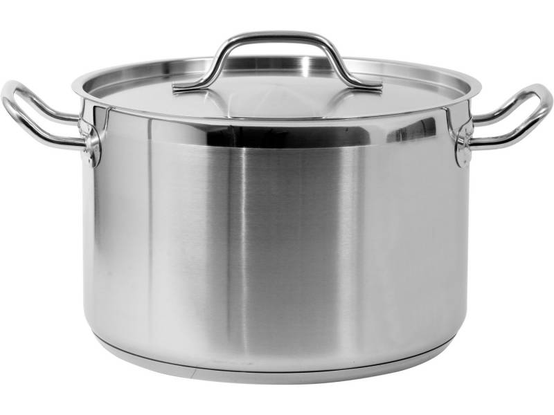 TRIZERATOP Kochtopf Profi Kochtopf MEDIUM 28x18cm 11,1 Liter mit Deckel, (Profi Kochtopf MEDIUM 28x18cm 11,1 Liter mit Deckel, Profi Kochtopf MEDIUM 28x18cm 11,1 Liter mit Deckel), satiniert von TRIZERATOP