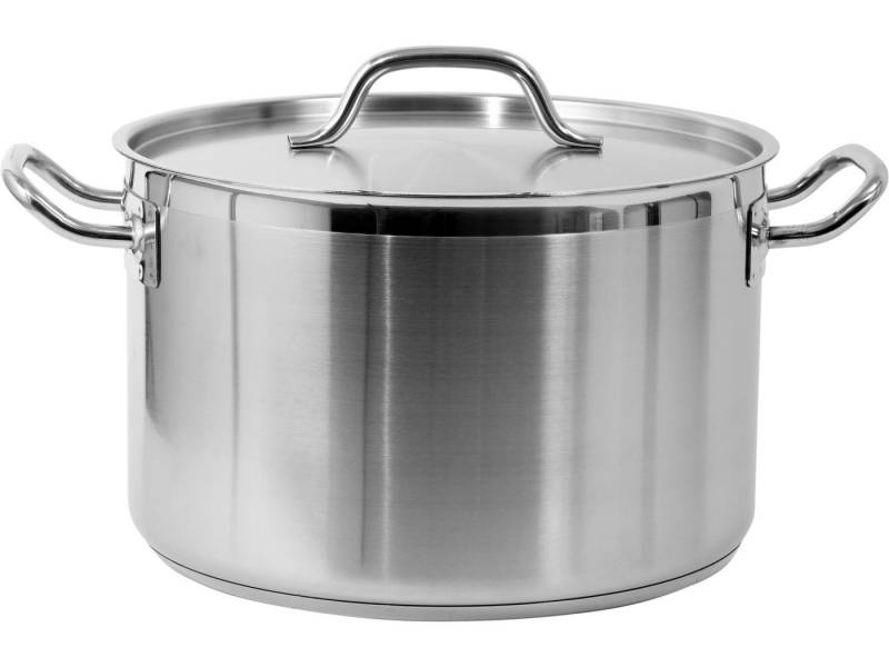 TRIZERATOP Kochtopf Profi Kochtopf MEDIUM 32x20cm 1 Liter mit Deckel, (Profi Kochtopf MEDIUM 32x20cm 1 Liter mit Deckel, Profi Kochtopf MEDIUM 32x20cm 1 Liter mit Deckel), satiniert von TRIZERATOP