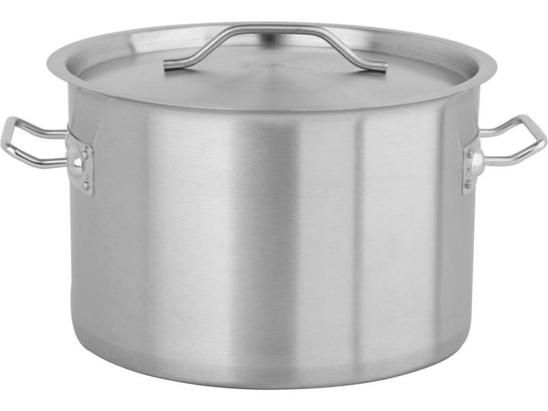 TRIZERATOP Kochtopf Profi Kochtopf NIEDRIG 32x22cm 17 Liter mit Deckel, (Profi Kochtopf NIEDRIG 32x22cm 17 Liter mit Deckel, Profi Kochtopf NIEDRIG 32x22cm 17 Liter mit Deckel), satiniert von TRIZERATOP