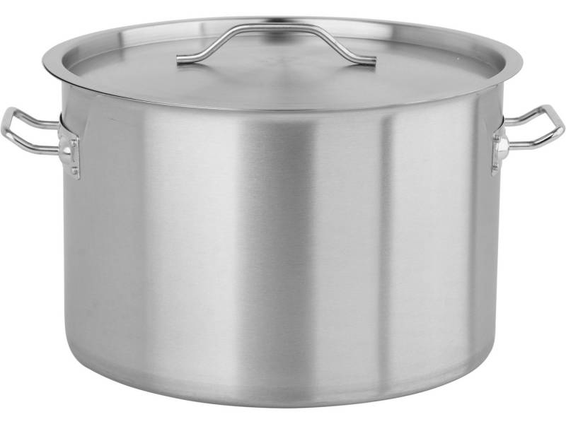 TRIZERATOP Kochtopf Profi Kochtopf NIEDRIG 36x24cm 24 Liter mit Deckel, (Profi Kochtopf NIEDRIG 36x24cm 24 Liter mit Deckel, Profi Kochtopf NIEDRIG 36x24cm 24 Liter mit Deckel), satiniert von TRIZERATOP