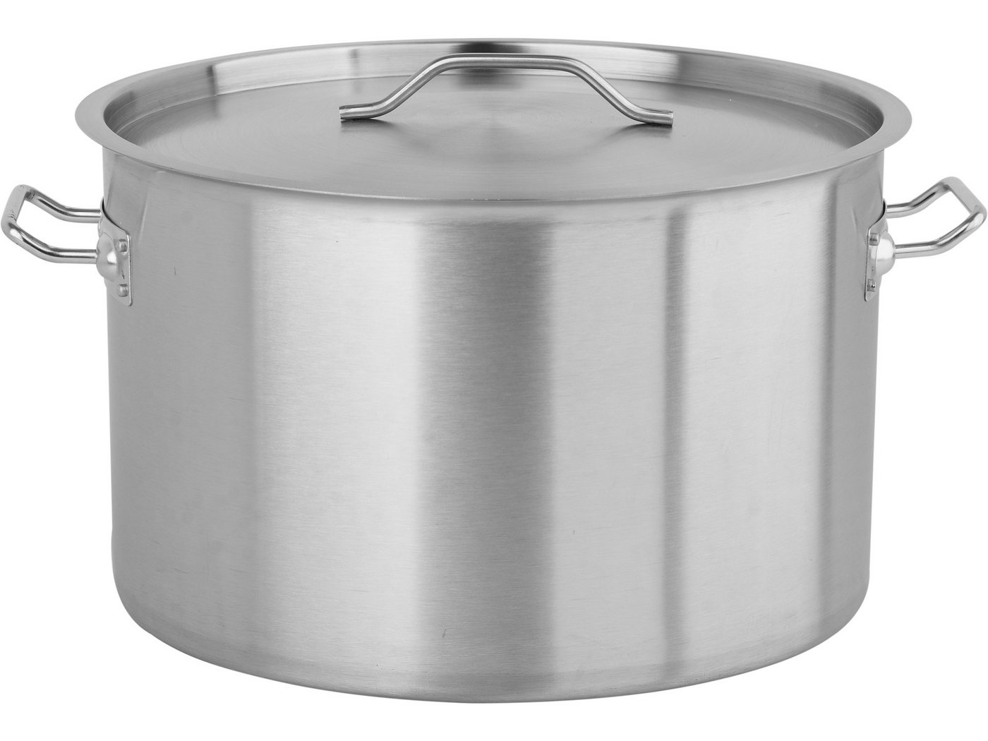 TRIZERATOP Kochtopf Profi Kochtopf NIEDRIG 40x26cm 32 Liter mit Deckel, (Profi Kochtopf NIEDRIG 40x26cm 32 Liter mit Deckel, Profi Kochtopf NIEDRIG 40x26cm 32 Liter mit Deckel), satiniert von TRIZERATOP