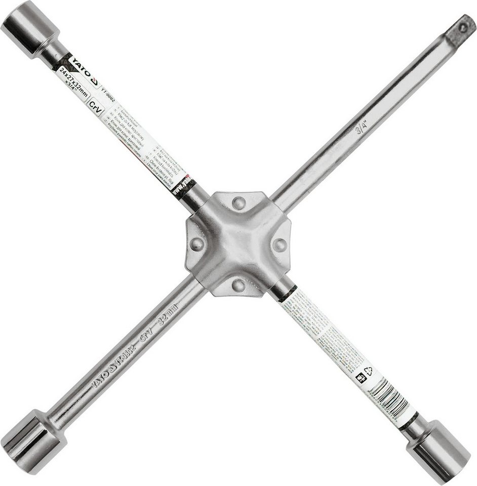 TRIZERATOP Radmutternschlüssel Radmutternschlüssel 24x27x32x3/4" Radkreuz (komplett) von TRIZERATOP