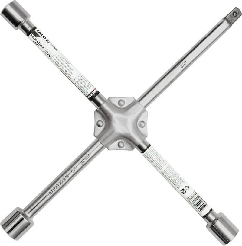 TRIZERATOP Radmutternschlüssel Radmutternschlüssel 24x27x32x3/4" Radkreuz (komplett) von TRIZERATOP