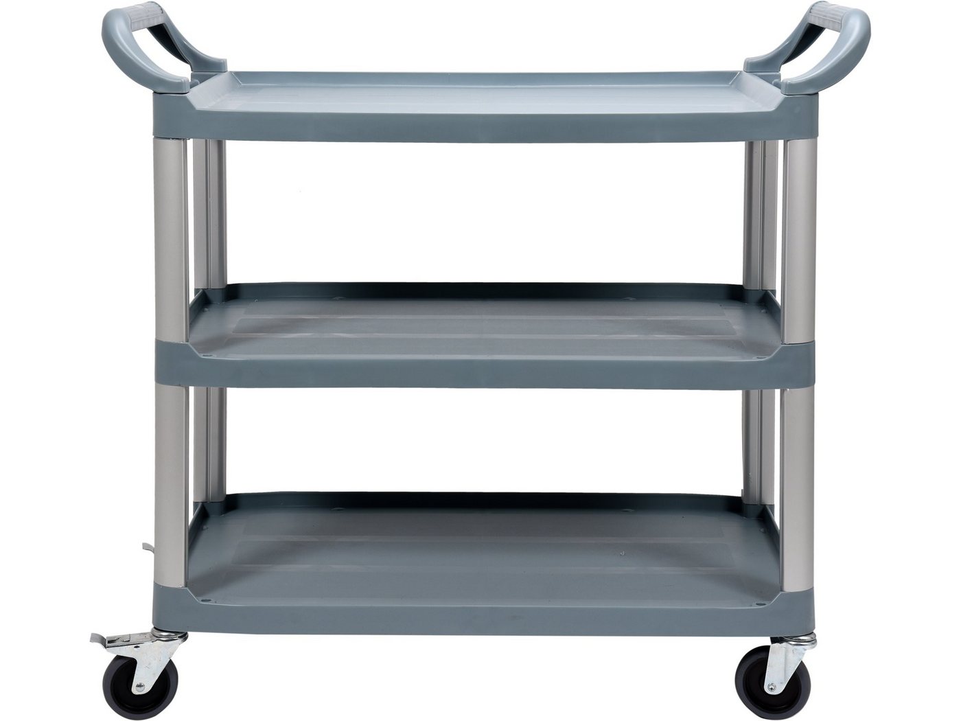 TRIZERATOP Servierwagen Servierwagen, Abräumwagen 3 Böden 1040x510x980mm Aluminium/PP, (Servierwagen, Abräumwagen 3 Böden 1040x510x980mm Aluminium/PP) von TRIZERATOP