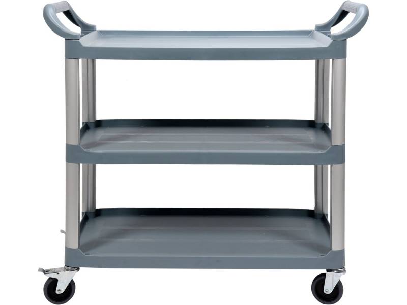 TRIZERATOP Servierwagen Servierwagen, Abräumwagen 3 Böden 1040x510x980mm Aluminium/PP, (Servierwagen, Abräumwagen 3 Böden 1040x510x980mm Aluminium/PP) von TRIZERATOP