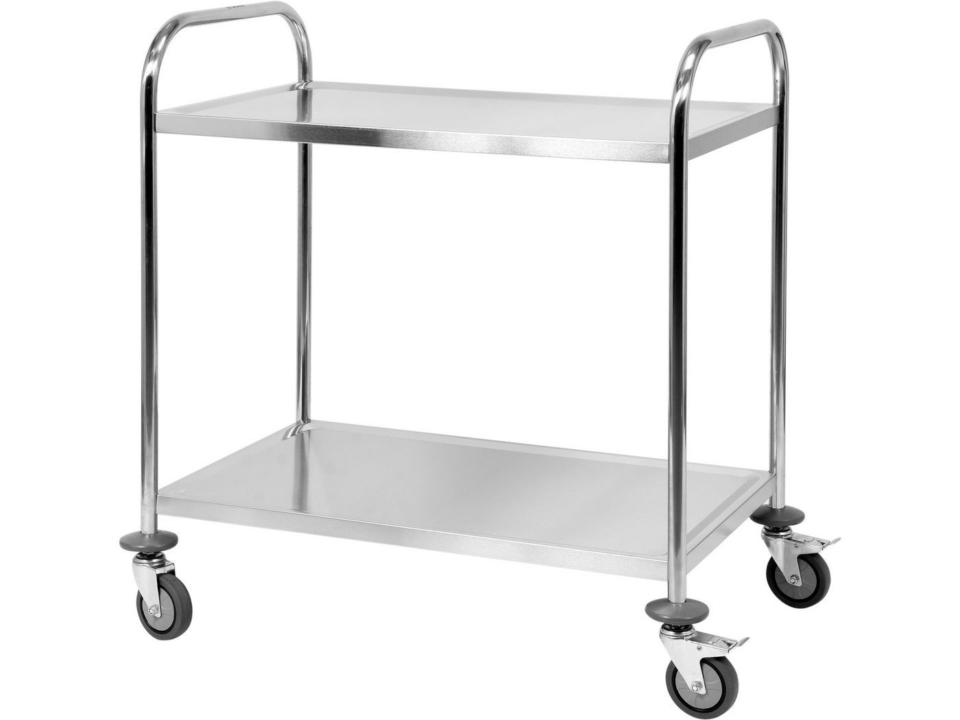 TRIZERATOP Servierwagen Servierwagen, Küchenwagen, Abräumwagen 2 Böden 860x530x950mm Edelstahl, (Servierwagen, Küchenwagen, Abräumwagen 2 Böden 860x530x950mm Edelstahl) von TRIZERATOP
