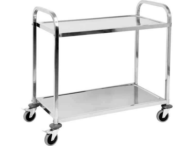 TRIZERATOP Servierwagen Servierwagen, Küchenwagen, Abräumwagen 2 Böden 950x500x950mm Edelstahl, (Servierwagen, Küchenwagen, Abräumwagen 2 Böden 950x500x950mm Edelstahl) von TRIZERATOP