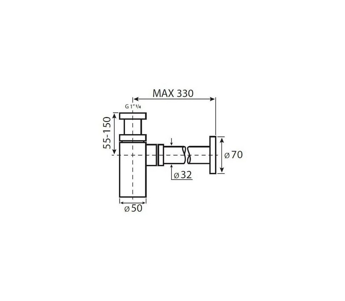 TRIZERATOP Siphon Siphon Waschtisch rund und eckig VSY1010 Schwarz matt, (Siphon Waschtisch rund und eckig VSY1010 Schwarz matt, Siphon Waschtisch rund und eckig VSY1010 Schwarz matt) von TRIZERATOP