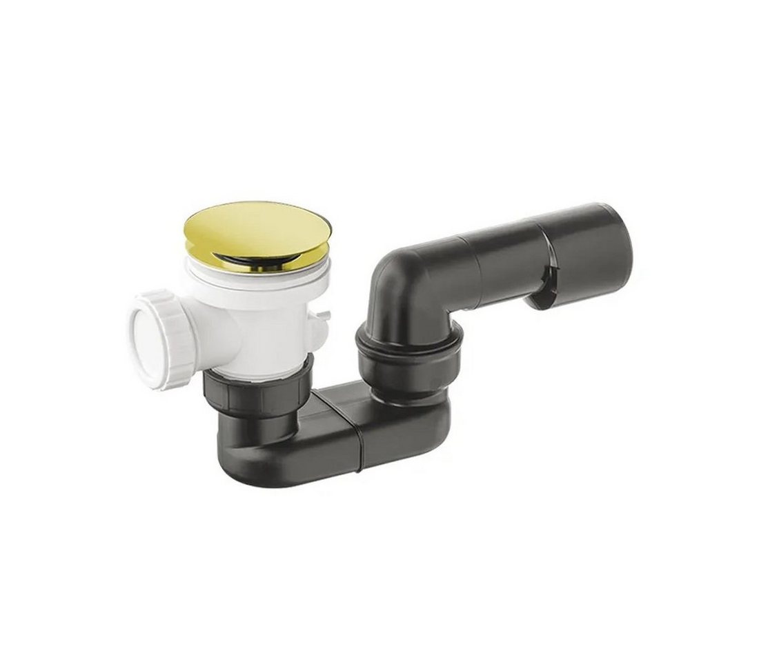 TRIZERATOP Siphon Siphon Dusche, Wanne mit Ablaufventil Gold, (Ablaufgarnitur Siphon Dusche, Wanne mit Ablaufventil Pop Up Gold) von TRIZERATOP