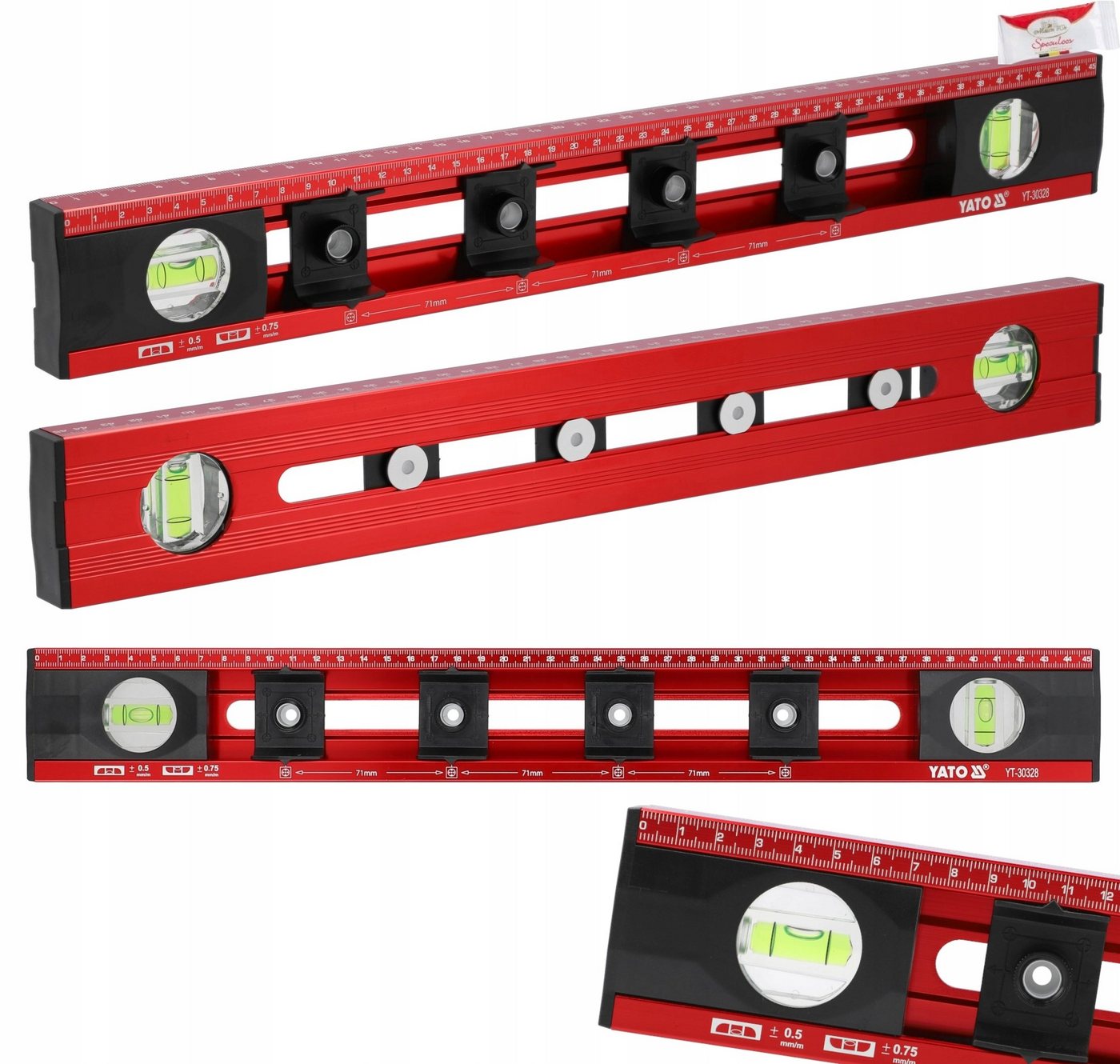 TRIZERATOP Wasserwaage Wasserwaage für Elektriker 450mm, (Wasserwaage für Elektriker 450mm) von TRIZERATOP