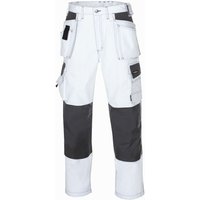 Trizeratop - teXXor Arbeitshose Twill Bundhose Panama Canvas 30 weiß 431430 von TRIZERATOP