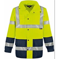 Vizwell - Regenjacke VW61 leuchtgelb-marine xl von VIZWELL