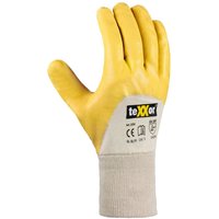 teXXor® Nitril-Handschuhe STRICKBUND, Gelb von TRIZERATOP