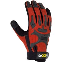 teXXor® topline Kunstleder-Handschuhe BUCKLEY, SB-Verpackung, Rot/Schwarz von TRIZERATOP