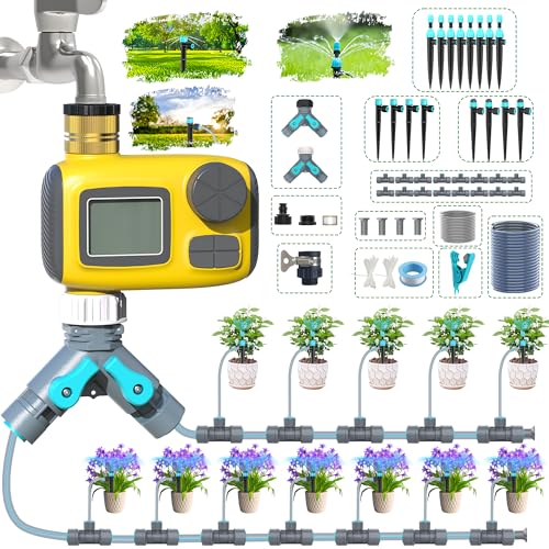 TRJZWA Bewässerungscomputer Bewässerungssystem Programmierbare Tropfschlauchbewässerung,Automatische Zeitgesteuerte Bewässerung Kit IP55 Wasserdicht Digitales Bewässerungstimersystem mit LCD-Display TRJZWA Bewässerungscomputer Bewässerungssystem Programmierbare Tropfschlauchbewässerung,Automatische Zeitgesteuerte Bewässerung Kit IP55 Wasserdicht Digitales Bewässerungstimersystem mit LCD-Display von TRJZWA