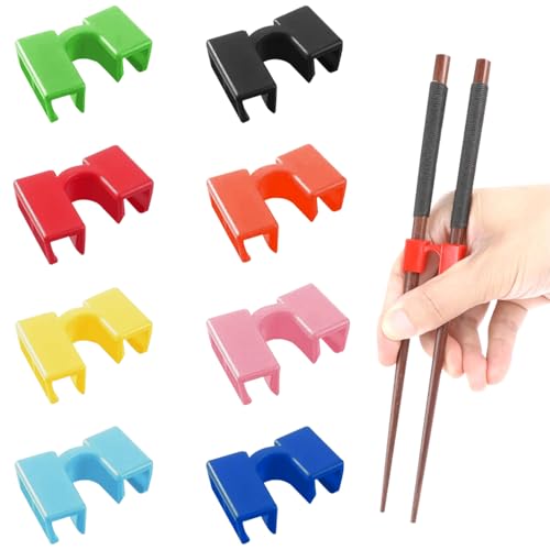 TRKETK 16 Stück Essstäbchen Verwenden Trainer Wiederverwendbare Chopsticks Helper Essstäbchen Helfer für Erwachsene und Kinder Für zum Erlernen und Trainieren des Umgangs mit Stäbchen von TRKETK