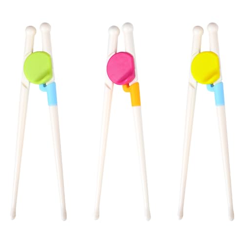 TRKETK 3 Paare Kinder Training Essstäbchen Hilfer, Kinder Essstäbchen Kinder Lernen Essstäbchen Mehrweg Training Chopsticks Abnehmbare Lern-Essstäbchen für Kinder, Anfänger, Ältere TRKETK 3 Paare Kinder Training Essstäbchen Hilfer, Kinder Essstäbchen Kinder Lernen Essstäbchen Mehrweg Training Chopsticks Abnehmbare Lern-Essstäbchen für Kinder, Anfänger, Ältere von TRKETK