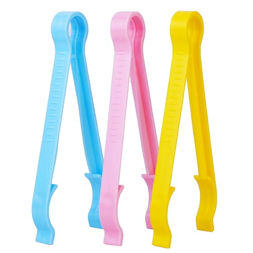 TRKETK 3 Stück Babyflaschenklemmenhalter, Multifunktions Skid Flasche Clips Futterflaschenklemme Ohne Schlupf Zangen für Kinder Rutschfeste Babyflaschen-Clips für Säuglinge Neugeborene Kleinkind von TRKETK
