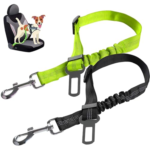 TRKETK Verstellbarer Auto-Sicherheitsgurt für Hunde, Nylon, elastisches Sicherheitsgeschirr für Hunde, langlebig, Sicherheitsgurt-Clip, Haustier-Autogeschirr-Clip, 360° drehbar TRKETK Verstellbarer Auto-Sicherheitsgurt für Hunde, Nylon, elastisches Sicherheitsgeschirr für Hunde, langlebig, Sicherheitsgurt-Clip, Haustier-Autogeschirr-Clip, 360° drehbar von TRKETK