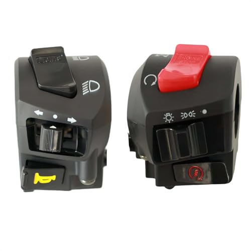 Trkimal Universal Motorrad Schalter 7/8 Zoll 22 mm Universal Motorrad Lenker Elektrische Steuerung Schalter mit Hupe Licht Ein/Aus Blinker Zündung Steuerung Links und Rechts Seite Trkimal Universal Motorrad Schalter 7/8 Zoll 22 mm Universal Motorrad Lenker Elektrische Steuerung Schalter mit Hupe Licht Ein/Aus Blinker Zündung Steuerung Links und Rechts Seite von TRKIMAL