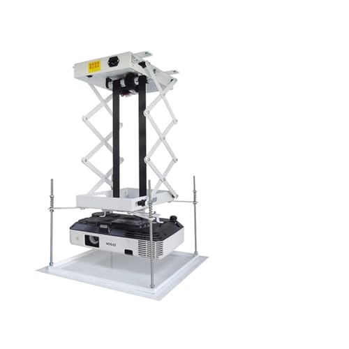 70CM Projektorhalterung Motorisierte elektrische Hebebühne Schere Projektor Deckenhalterung Metall mit drahtloser Fernbedienung 25w(Type) von TRKKXV