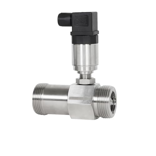 Durchflussmesser Flüssigkeitsturbinen-Durchflussmesser, 4-20 mA Ausgang, digitaler Durchflussmesser, 304 Edelstahl, Gewindesensor for Wasser, Diesel, Methanol, Öl(DN40-4-20MA) von TRKKXV