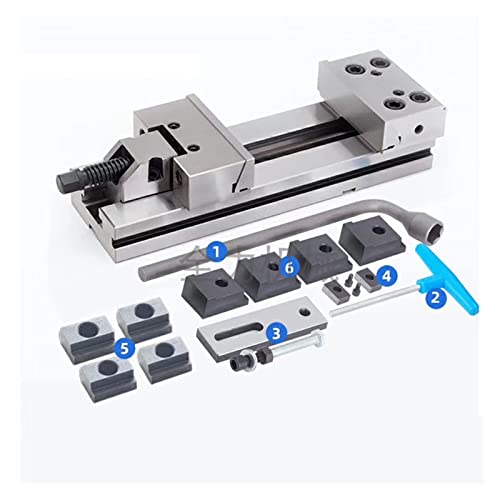 GT125 / 5-Zoll-Hochpräzisions-manueller flacher Schraubstock-Werkzeugmacher-Schraubstock for CNC-Schleif-Fräsmaschine von TRKKXV