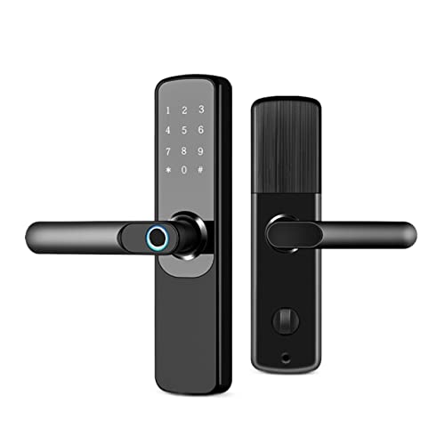 Intelligentes Schloss TTlock App Smart Fingerprint Türschloss Smart Digital APP Keypad Code Schlüsselloses elektronisches Türschloss(5572) von TRKKXV