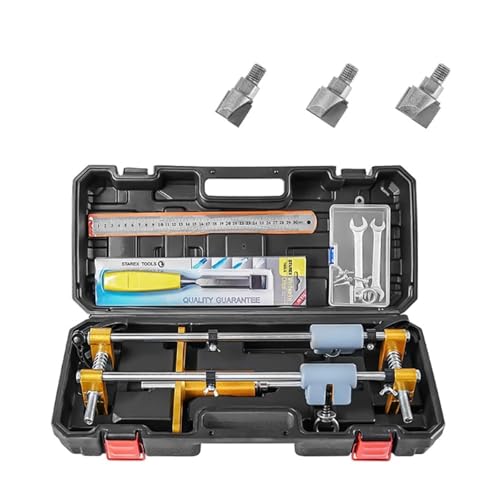 Lock Hole Opener Kit Lock Mortiser Slotter Jig Key Hole Installation Bohrführungssystem for Holztüren passender Schlitzbohrer(18 22 24mm set) von TRKKXV