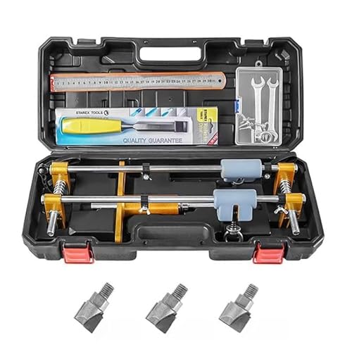Multifunktionale Holztür-Schlitzmaschine Locator Dekoration Installation Positionierung Vollständiger Satz Türschloss-Werkzeuge(Package A) von TRKKXV