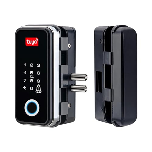 TRKKXV Intelligentes Schloss Elektronische Finrabdruckerkennung Smart Lock Tuya APP/IC-Karte Biometrische Entrielung For Türschloss Holztür(B2-tuya) von TRKKXV