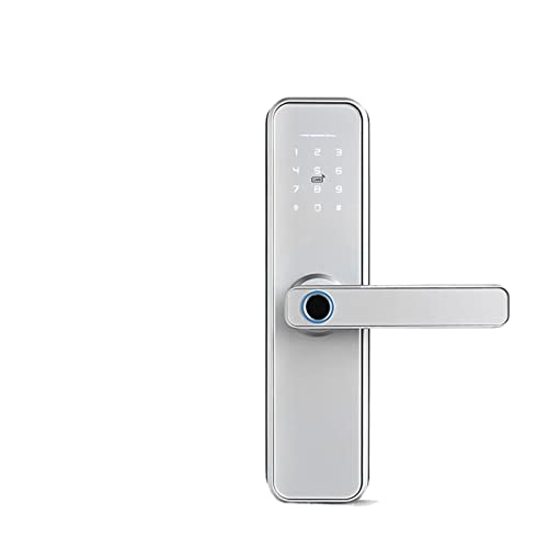 TRKKXV Intelligentes Schloss Tuya Biometric Fingerprint Smart Door Locker Hotel Keyless Entry Home Handle App Unlock Digital Intelligent Lock(Latch) von TRKKXV