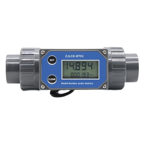 Wasserdurchflussmesser Durchflussmesser, Elektronisches LCD-Digitaldisplay, Durchflussmesser DN25–80, ZJLCD-BT01, PVC-Rohr, Flüssiges Wasser For Die Bewässerung Von Bauernhof/Garten(DN65,With cable) von TRKKXV