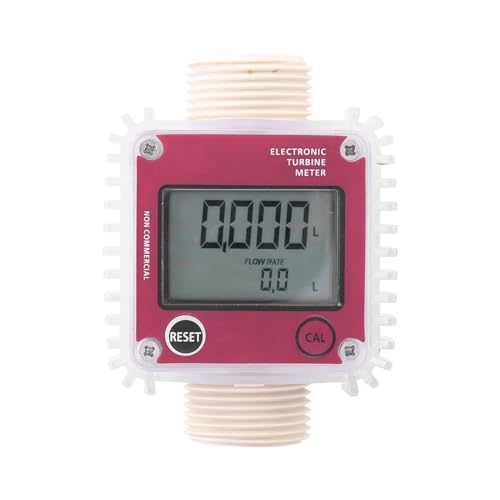 Wasserdurchflussmesser K24 10-120L/Min Öl Kraftstoff Durchflussmesser Tester Messgerät LCD Digital Chemikalien Flüssigkeit Wasser Messwerkzeuge von TRKKXV