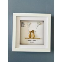 steinbild „Jahrestag" | Optional Beleuchtetes Bild Für Viele Anlässe. Z.b., Hochzeit/Hochzeitstag Vatertag, Weihnachten, Muttertag, Ostern von TRKreativwerkstatt