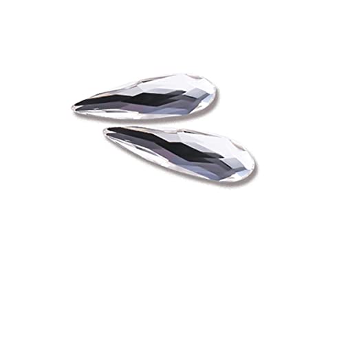 20pcs Kristalle Nagel Diamant Stein Regentropfen Strass AB Glas Strasssteine ​​​​für 3D Nägel Kunst Kleidungsstück Dekorationen Liefert Schmuck-2x6mm Klar von TRLOIYEW
