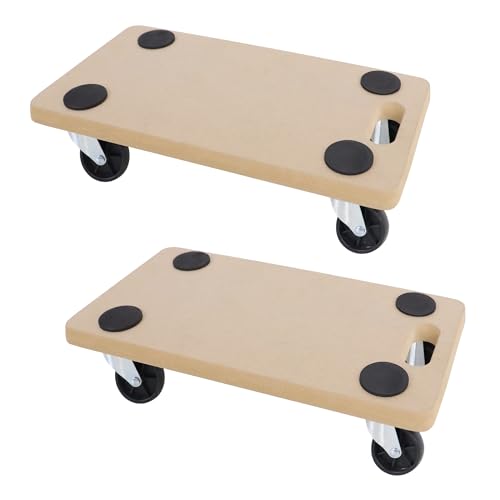 TRMLBE 2X Rollbrett Transportroller 58 x 29 cm Möbelroller Transport Roller aus MDF Rollbretter Transport Rollwagen bis 200 kg Tragkraft für Umzug Möbel-Transport TRMLBE 2X Rollbrett Transportroller 58 x 29 cm Möbelroller Transport Roller aus MDF Rollbretter Transport Rollwagen bis 200 kg Tragkraft für Umzug Möbel-Transport von TRMLBE