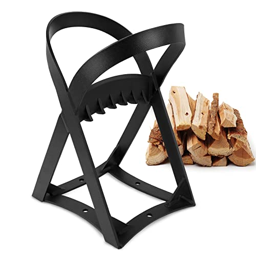 TRMLBE Holzspalter Manuell Tragbarer Brennholz Spalter Manueller Holzspalter Spaltwerkzeug Arbeitssparend Wood Splitter Anzündholzspalter Gusseisen für Zuhause Outdoor Camping (Typ B) von TRMLBE