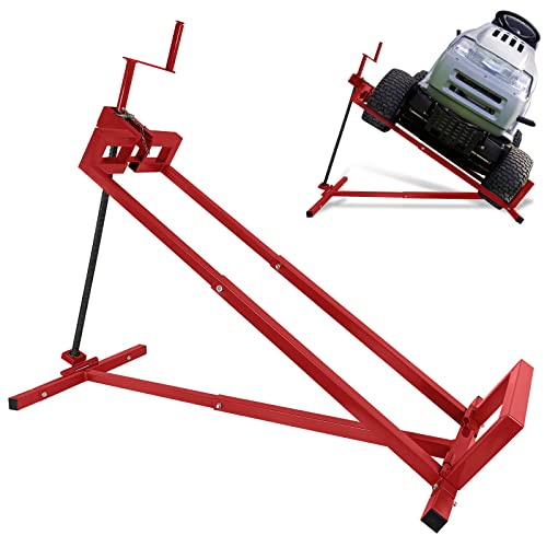 TRMLBE Rasentraktorheber Hebevorrichtung für Aufsitzrasenmäher Rasentraktor +45° Neigung Verstellbar Hebebühne Aufsitzmäher Reinigungshilfe bis max 400 kg, Rot TRMLBE Rasentraktorheber Hebevorrichtung für Aufsitzrasenmäher Rasentraktor +45° Neigung Verstellbar Hebebühne Aufsitzmäher Reinigungshilfe bis max 400 kg, Rot von TRMLBE