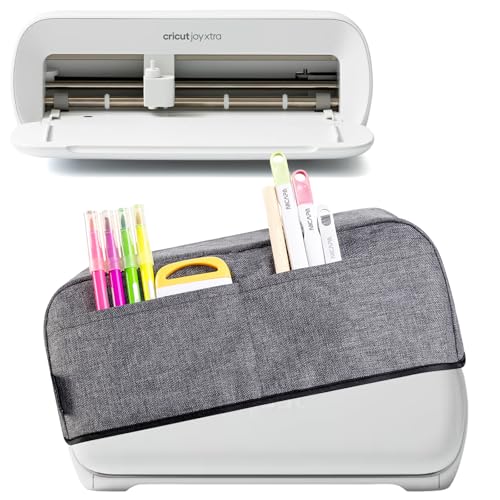 TRO&HOM Staubschutz kompatibel mit Cricut Joy Xtra, Abdeckung für Cricut Joy Xtra Maschine, 2 Fronttaschen für Cricut Zubehör und Zubehör TRO&HOM Staubschutz kompatibel mit Cricut Joy Xtra, Abdeckung für Cricut Joy Xtra Maschine, 2 Fronttaschen für Cricut Zubehör und Zubehör von TRO&HOM